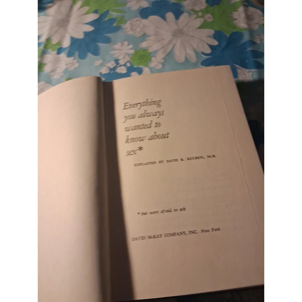 Vintage 1969 Everything You Always Wanted to Know About Sex Hardcover Book